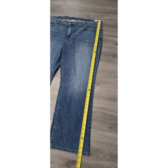 Duluth Women's Jeans Size 18 Flex Daily Denim Mid Rise Bootcut Stretch Blue Wash - Picture 13 of 13